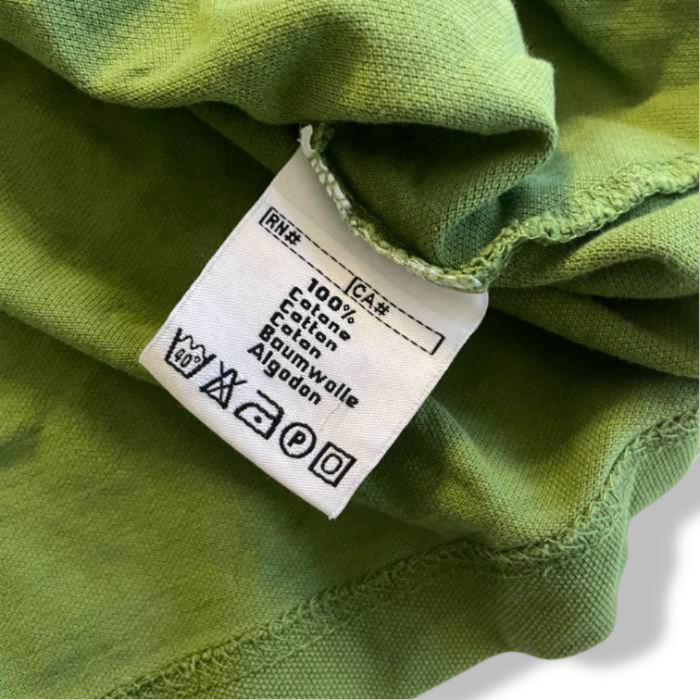 Vintage men's oversize KAPPA Size  XXL Polo Shirt green 90s| L32 W23| SKU 5404