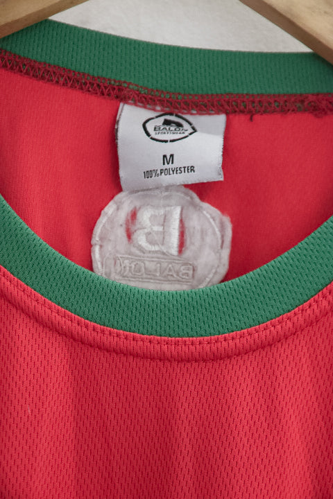 Vintage Balon Drumgoole construction feile 2014 red small jersey