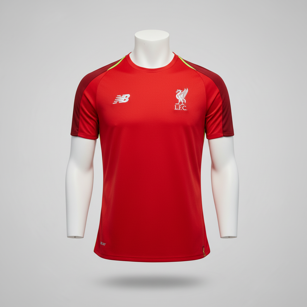 Vintage Men's Liverpool 2018-19 New Balance Training Shirt in XS| L23 W17| SKU 5405