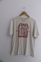 Vintage white medium Loreto college St. Stephen green 1333-2008 printed mens tees