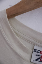 Vintage white medium Loreto college St. Stephen green 1333-2008 printed mens tees