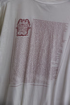 Vintage white medium Loreto college St. Stephen green 1333-2008 printed mens tees