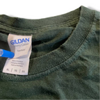 Vintage men's dark green Gildan heavy cotton tees in XL By Jagermeister Asia Tour|L29W18|SKU 5407