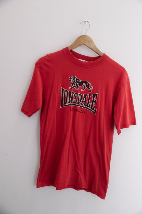 Vintage red Lonsdale London medium mens tees