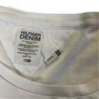 Vintage Tommy Hilfiger white denim graphics women's tees in M|L26W16|SKU 5412