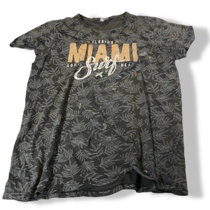 Vintage men's alphar one grey graphic t shirt miami surf in XL| L28 W22| SKU 5413