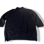 Vintage Zara knit Women's Navy blue high neck Jumper in L| L25 W16| SKU 5416