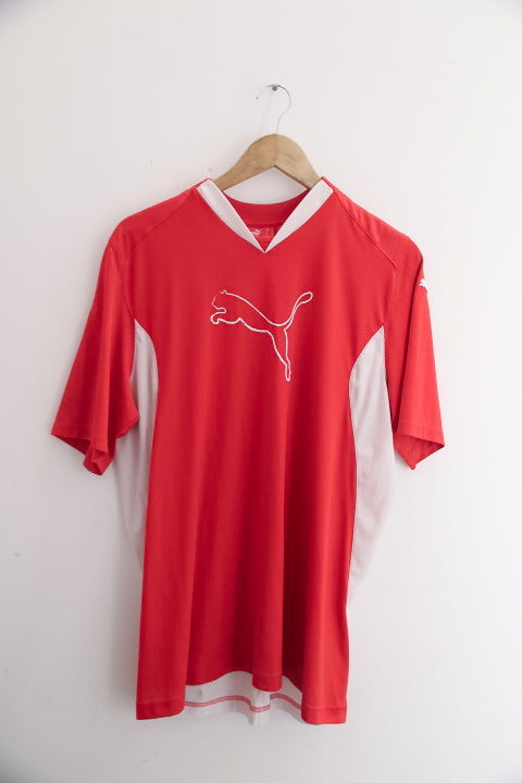 Vintage Red big puma logo mens large jersey