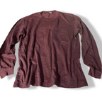 Vintage Uniqlo Men's Long sleeve Burgundy Shirt in M| L29 W21| SKU 5419