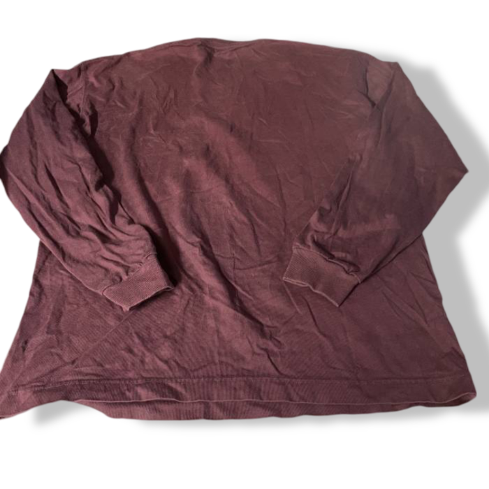 Vintage Uniqlo Men's Long sleeve Burgundy Shirt in M| L29 W21| SKU 5419