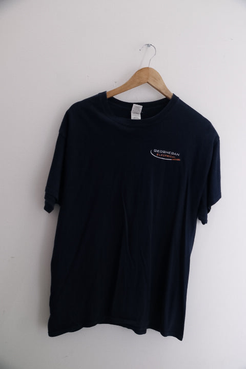 Vintage Gildan Geoghegan electrical mens black ultra cotton large tees