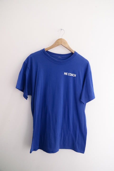 Vintage Blue MK Coach mens large t-shirt