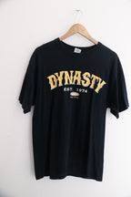 Vintage Black Dynasty Est.1974 print mens large tees