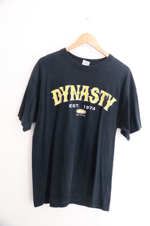 Vintage Black Dynasty Est.1974 print mens large tees