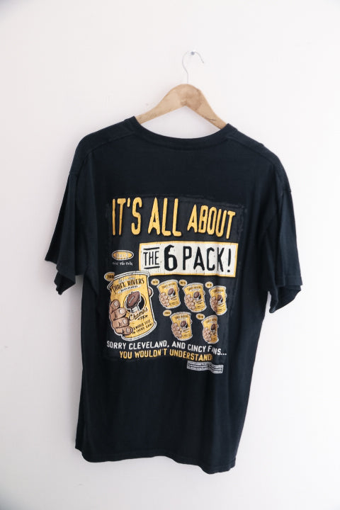 Vintage Black Dynasty Est.1974 print mens large tees