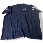 Vintage men's Hummel Ply navy blue Polo Shirt in XXL|L 30 W26| SKU 5427