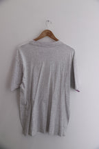Vintage mens portswear floral print grey large T-shirts