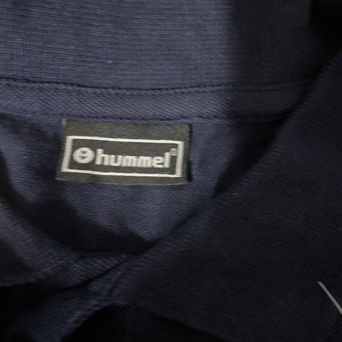 Vintage men's Hummel Ply navy blue Polo Shirt in XXL|L 30 W26| SKU 5427