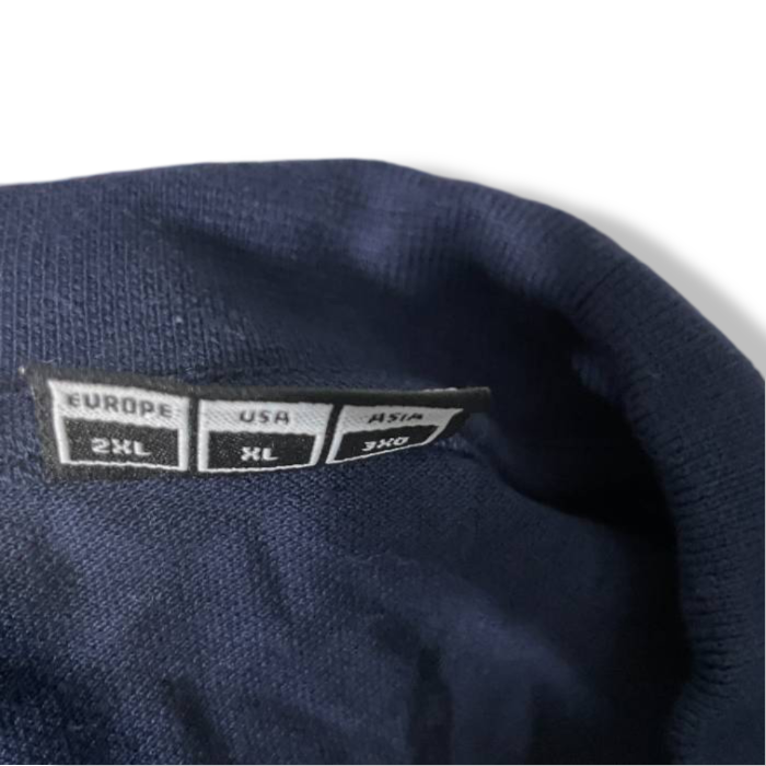 Vintage men's Hummel Ply navy blue Polo Shirt in XXL|L 30 W26| SKU 5427