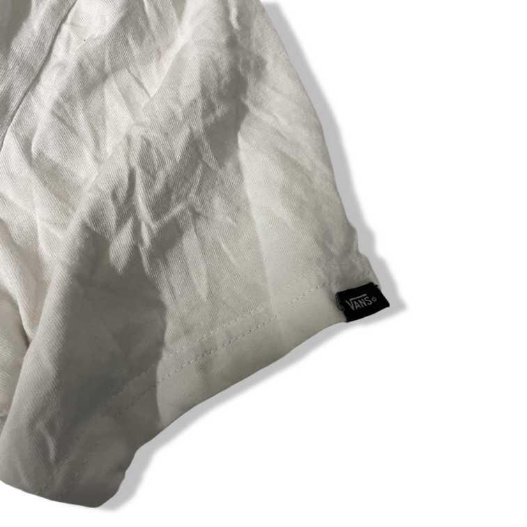 Vintage women's Vans Classic Chest Logo T Shirt White in XS|L24W17|SKU 5430