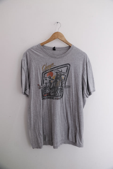 Vintage chupwere hope graphics grey large mens tees