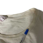 Vintage women's white 90s personal collection punk t shirt S|L25W20|SKU 5434