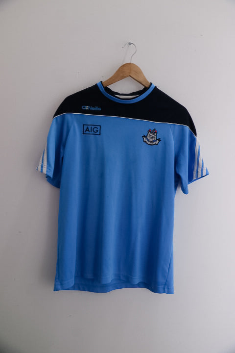 Vintage Oneills AIG mens blue large jersey