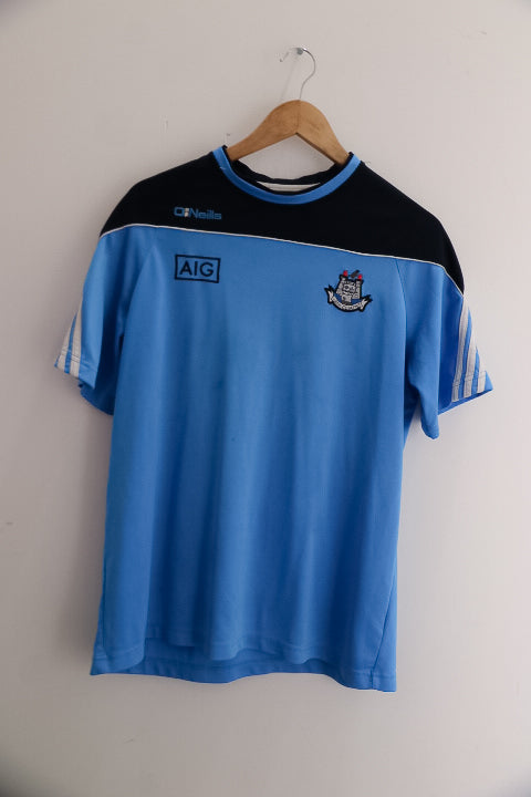 Vintage Oneills AIG mens blue large jersey