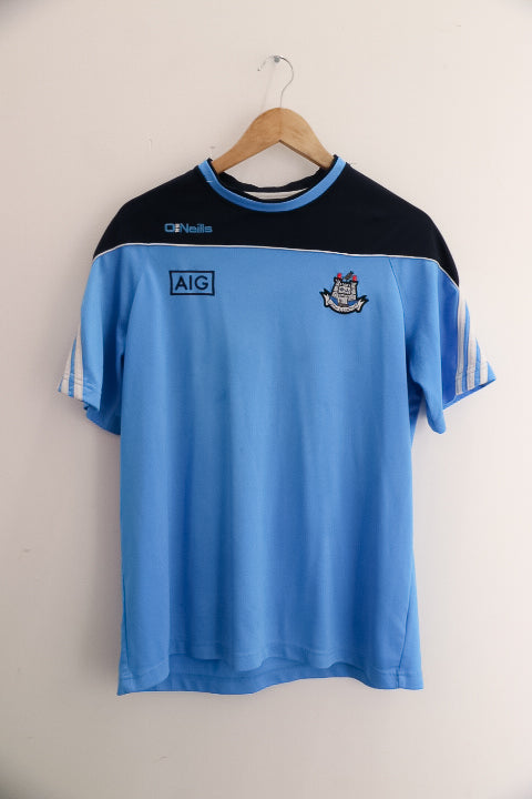 Vintage Oneills AIG mens blue large jersey