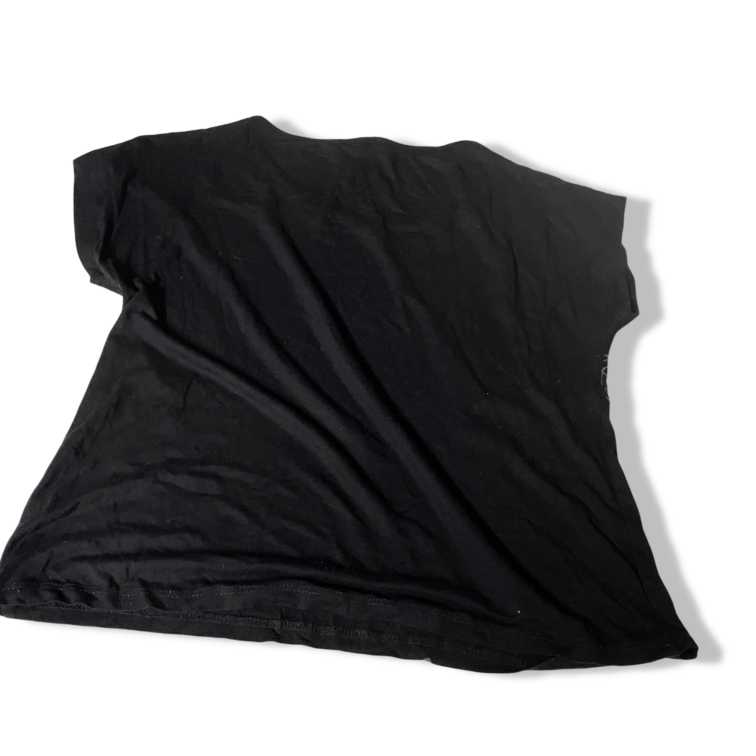 Vintage love heart graphics black women's t shirt in XL|L23W18|SKU 5436