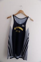 Vintage Mizuno GS IL FIORINO mens blue tank top