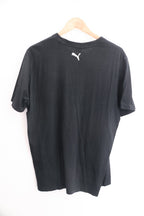 Vintage black puma big logo print mens large tees