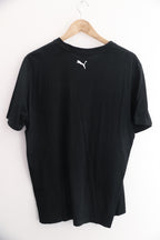 Vintage black puma big logo print mens large tees