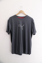 Vintage puma mens big & tall logo performance grey tees