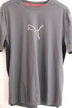 Vintage puma mens big & tall logo performance grey tees