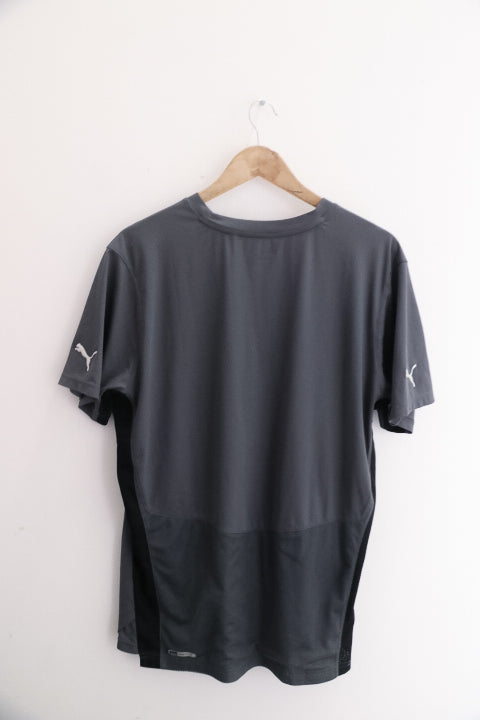 Vintage puma mens big & tall logo performance grey tees