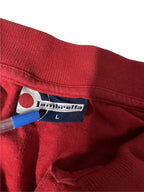 Vintage Lambretta Men's Red short sleeve Polo-shirts in L| L27 W20| SKU 5441