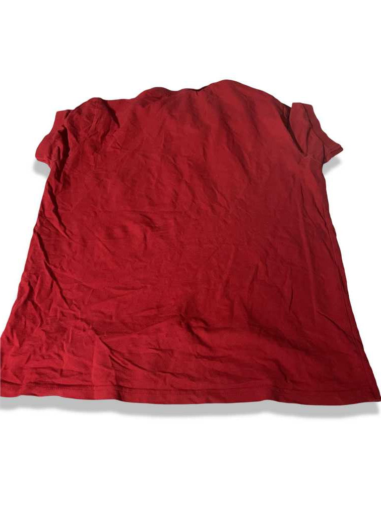 Vintage Lambretta Men's Red short sleeve Polo-shirts in L| L27 W20| SKU 5441