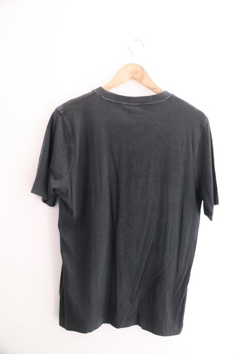 Vintage Men's Puma Black ESS Elevated Large T-Shirt