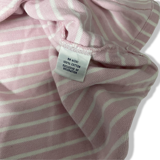 Vintage Polo Ralph Lauren Men’s Polo Pink & White Stripes Size XL|L33W22|SKU 5446