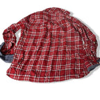 VINTAGE TOMMY HILFIGER WOMENS SHIRT UK 14 RED CHECK COTTON in M|L25W18|SKU 5452