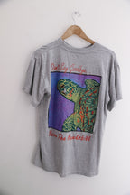 Vintage turtle character graphics grey mens large tees