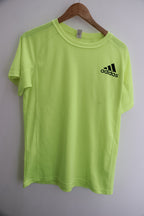 Vintage Adidas Neon green crew neck training large tees