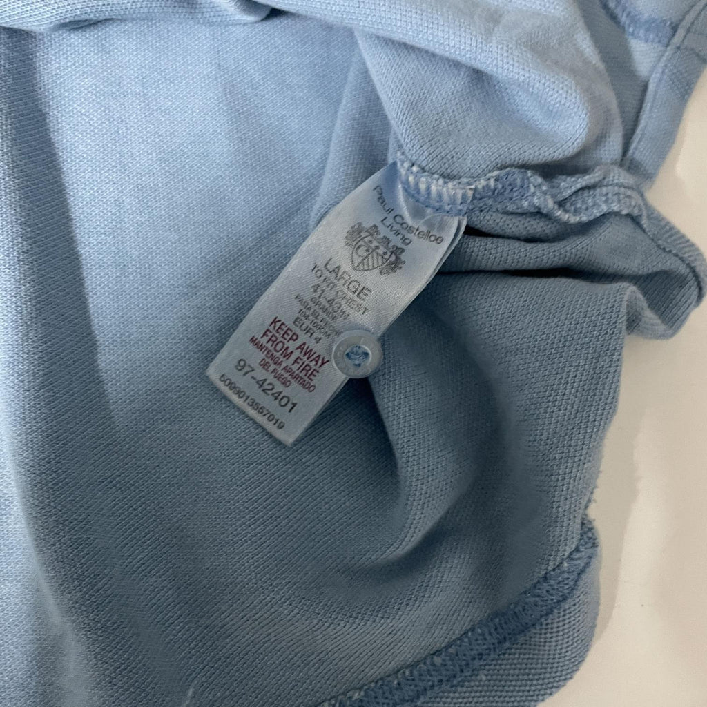Vintage Paul Costelloe blue Polo Shirt Men's Small Cotton in L|L30W21|SKU 5454