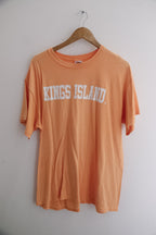 Vintage King Island print mens orange large tees