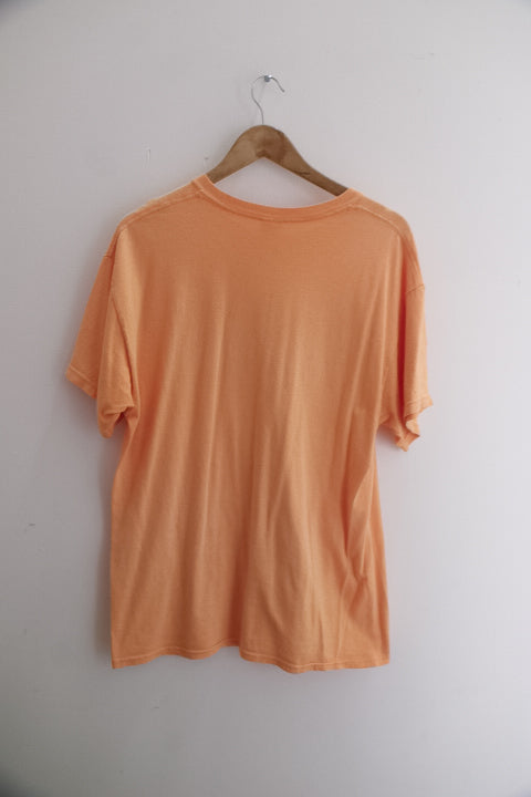 Vintage King Island print mens orange large tees