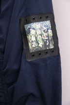 Vintage Ella Kingsley blue bomber large jacket