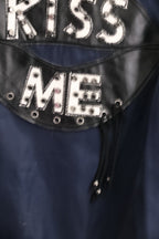 Vintage Ella Kingsley blue bomber large jacket