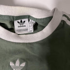 Vintage women's Rare adidas crew neck green long sleeve tees in M|L27W17|SKU 5459