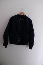 Vintage Ella Kingsley blue bomber large jacket